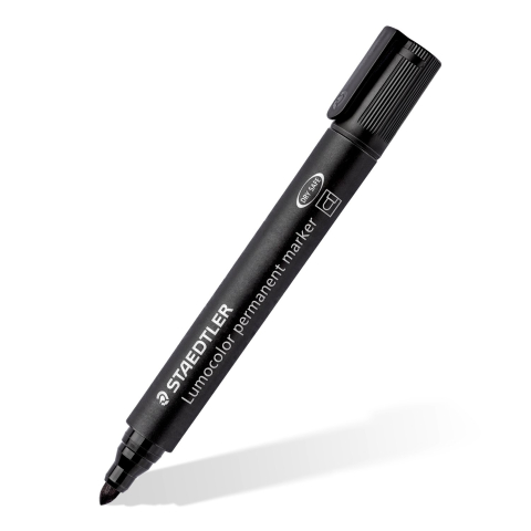 MARKER PERM STAEDTLER, VF ROTUND 2mm NEGRU [1]