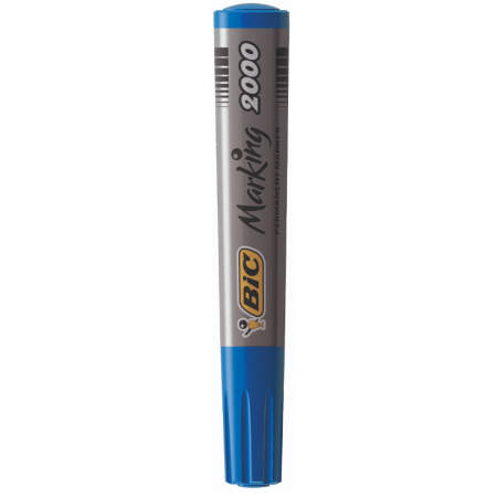 Produse si rechizite scolare - MARKER PERMANENT ALBASTRU VARF ROTUND 2000 BIC