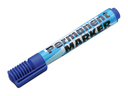 Markere permanente - Marker permanent albastru, vf. rotund- Centrum 80467