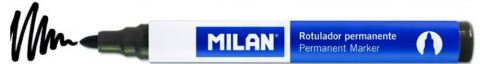 Markere permanente - MARKER PERMANENT MILAN VARF ROTUND NEGRU 16429122