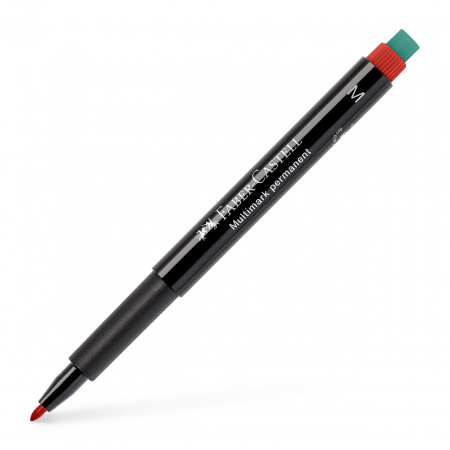 Markere permanente - MARKER PERMANENT ROSU M MULTIMARK FABER-CASTELL