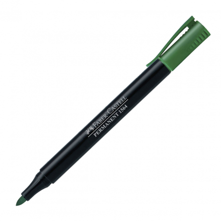 Markere permanente - MARKER PERMANENT VERDE SLIM 1564 FABER-CASTELL