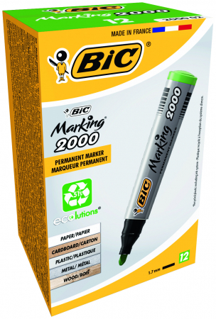 MARKER PERMANENT VERDE VARF ROTUND 2000 BIC [3]
