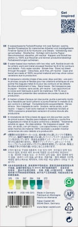 MARKER SOLUBIL 2 CAPETE SET 6 BUC LETTERING JUNGLE GOLDFABER FABER-CASTELL [1]