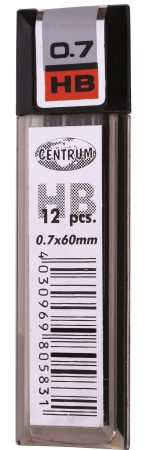 Produse si rechizite scolare - Mina creion mecanic 0,7 x 60 mm / etui - Centrum 80583