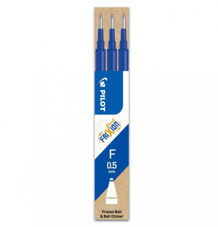Instrumente de scris - MINA ROLLER 0.5MM ALBASTRA 3/SET FRIXION PILOT