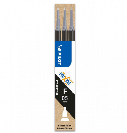 Instrumente de scris - MINA ROLLER 0.5MM NEAGRA 3/SET POINT FRIXION PILOT