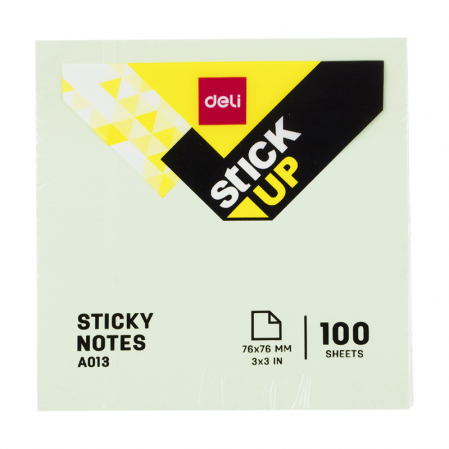 NOTES ADEZIV 76*76MM DIV. CULORI PASTEL DELI [1]