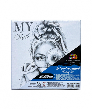 Produse si rechizite scolare - PANZA PREDESENATA PE SASIU 20*20CM MY STYLE SF ART PIGNA
