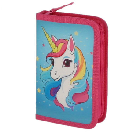 Penare echipate - PENAR ECHIPAT 31 PIESE 1 FERMOAR 2 EXTENSII UNICORN ALBASTRU PIGNA