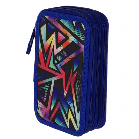 Penare neechipate - PENAR NEECHIPAT 3 FERMOARE SF GEOMETRIC ALBASTRU PIGNA