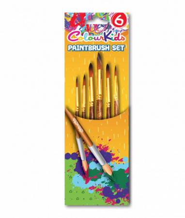 Produse si rechizite scolare - PENSULE 6/SET VARF ASCUTIT NR. 2/4/6/8/10/12 COLOUR KIDS PIGNA