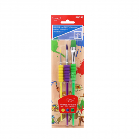 Produse si rechizite scolare - PENSULE SET 3 PAR SINTETIC DACO PN293