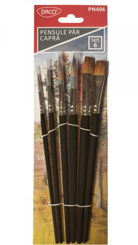 Produse si rechizite scolare - PENSULE SET 6 PAR CAPRA DACO PN496