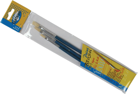 Produse si rechizite scolare - Pensule varf tesit, par natural,3 buc/set(nr.2,4,6)  - Centrum 80856