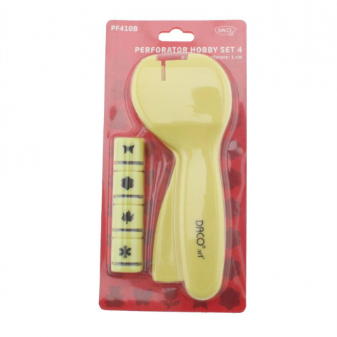 Produse si rechizite scolare - PERFORATOR HOBBY HARTIE SET 4 PF410B DACO