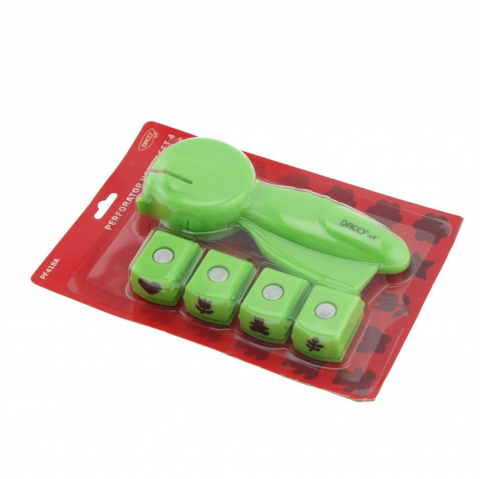 Produse si rechizite scolare - PERFORATOR HOBBY HARTIE SET 4 PF418A DACO