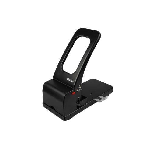 Accesorii de birou - Perforator metalic, de mare capacitate, 100 coli, Optima HDP100 - negru