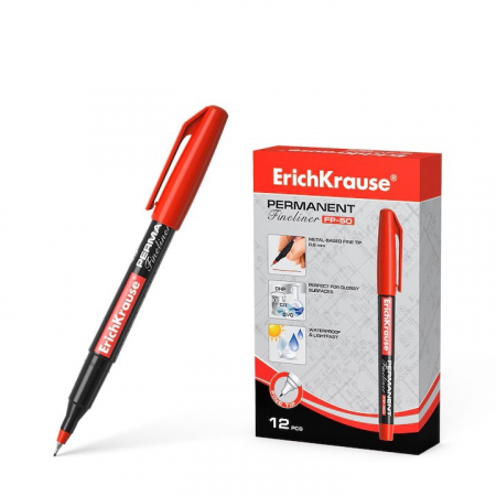 Permanent marker Fineliner FP-50, pentru orice suprafata, CD/DVD, 06 mm, ErichKrause [2]