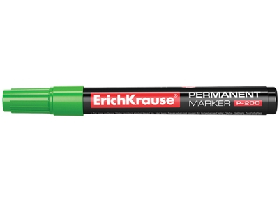 Produse si rechizite scolare - Permanent marker verde vf. rotund P-200, EK 4780