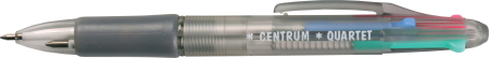 Produse si rechizite scolare - Pix automatic cu grip QUARTET - 4 mine - Centrum 80126