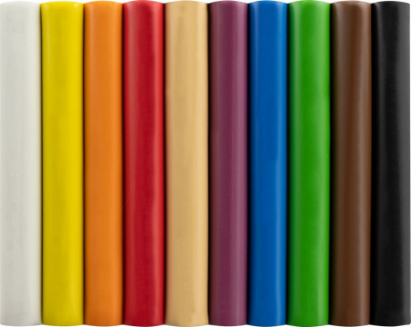 PLASTILINA 10 CULORI 185G EBERHARD FABER [1]