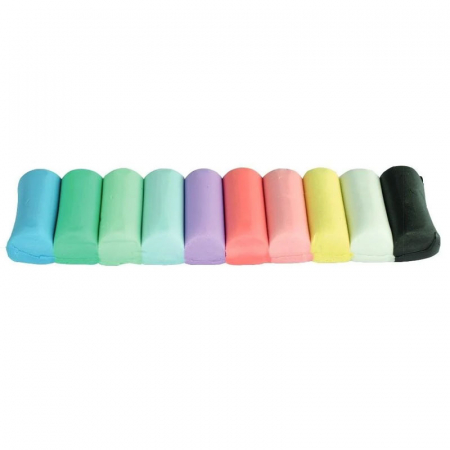 PLASTILINA 10 CULORI PASTEL 200G KORES [2]