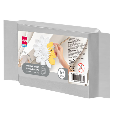 Produse si rechizite scolare - PLASTILINA MODELAJ ALBA 500G DELI