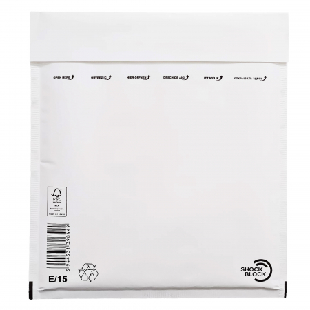 Hartie si articole din hartie - PLIC PERNA AER E/15 EXT-240*275MM/INT-220*265MM ALB 100/C GPV