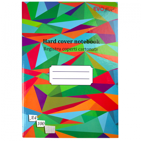 Registre - Registru A4 coperti cartonate color, 100 file