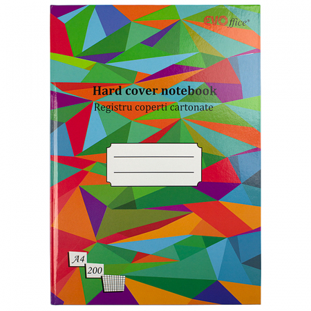 Registre - Registru A4 coperti cartonate color, 200 file