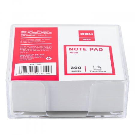 Hartie si articole din hartie - REZERVA CUB NOTES 91*87 300 FILE CU SUPORT DELI