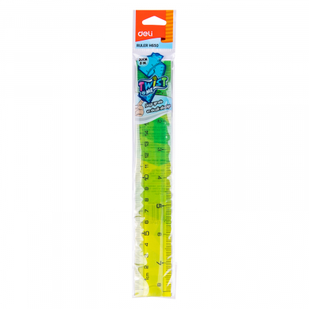 RIGLA 20CM MULTICOLORA FLEXIBILA DELI [2]