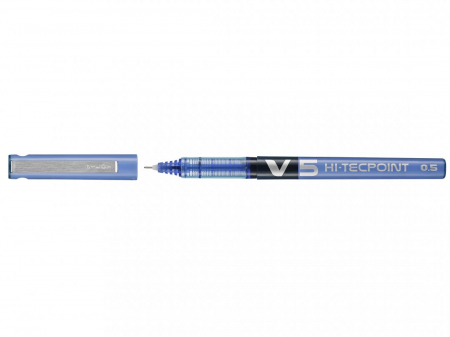 ROLLER 0.5MM V5 ALBASTRU HI-TECPOINT PILOT [2]