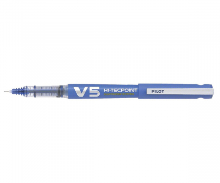 Instrumente de scris - ROLLER 0.5MM V5 ALBASTRU HI-TECPOINT PILOT