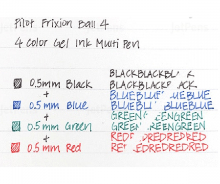 ROLLER CU MECANISM 4 CULORI 0.5MM NEGRU FRIXION PILOT [4]