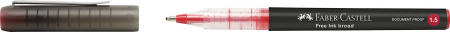 ROLLER FREE INK 1.5MM ROSU FABER-CASTELL [1]