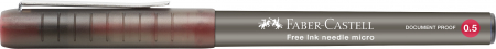 ROLLER FREE INK NEEDLE 0.5MM ROSU FABER-CASTELL [2]