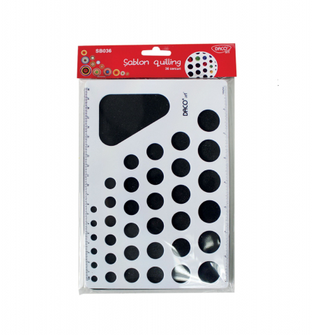 Produse si rechizite scolare - SABLON QUILLING 36 CERCURI DACO SB036