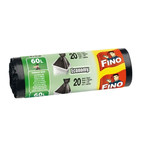 Produse curatenie - SACI MENAJERI 60L 20/ROLA FINO
