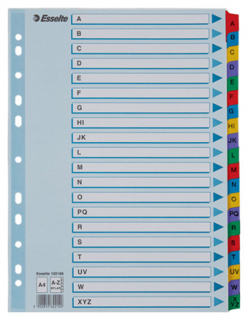 Organizare si arhivare - SEPARATOARE INDEX CARTON A-Z MYLAR ESSELTE