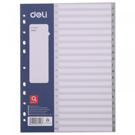 Organizare si arhivare - SEPARATOARE INDEX PLASTIC A-Z DELI