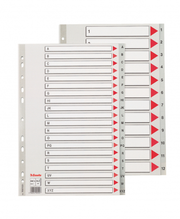 SEPARATOARE INDEX PLASTIC A-Z MAXI ESSELTE [1]