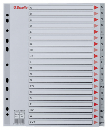 Organizare si arhivare - SEPARATOARE INDEX PLASTIC A-Z MAXI ESSELTE