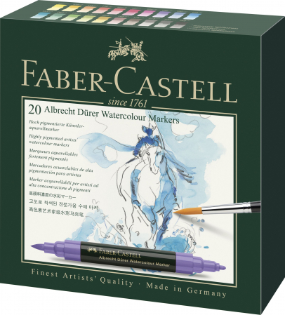 Produse si rechizite scolare - SET 20 MARKERE SOLUBILE A.DURER FABER-CASTELL