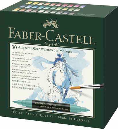 Produse si rechizite scolare - SET 30 MARKERE SOLUBILE ALBRECHT DURER FABER-CASTELL
