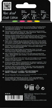 SET 4 MARKERE ACRILICE SHAKE&PAINT CULORI NEON FABER-CASTELL [1]