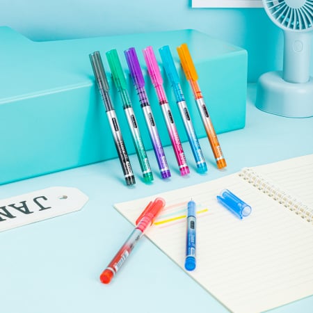 SET 8 BUC ROLLERE FREE INK 0.5MM DIV CULORI DELI [3]