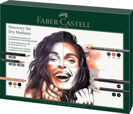 Produse si rechizite scolare - SET ARTA DISCOVERY DESEN USCAT 17 PIESE FABER-CASTELL