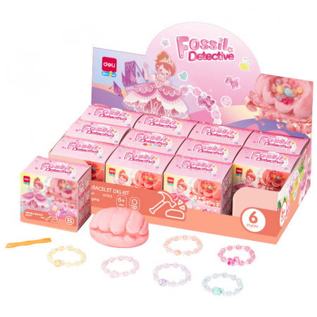 Carti si jocuri pentru copii - SET CREATIV FOSSILE DETECTIVE BRATARI DELI